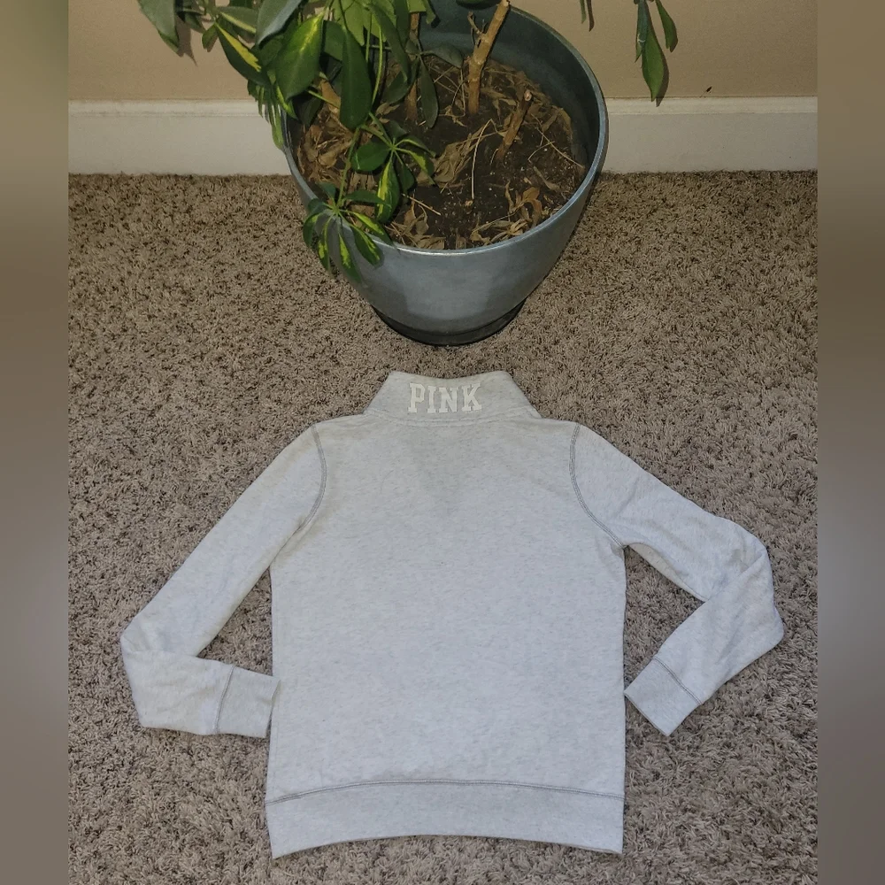 Victoria's Secret Pink Quarter Zip Pullover Women's Sz XS - Picture 10 of 12